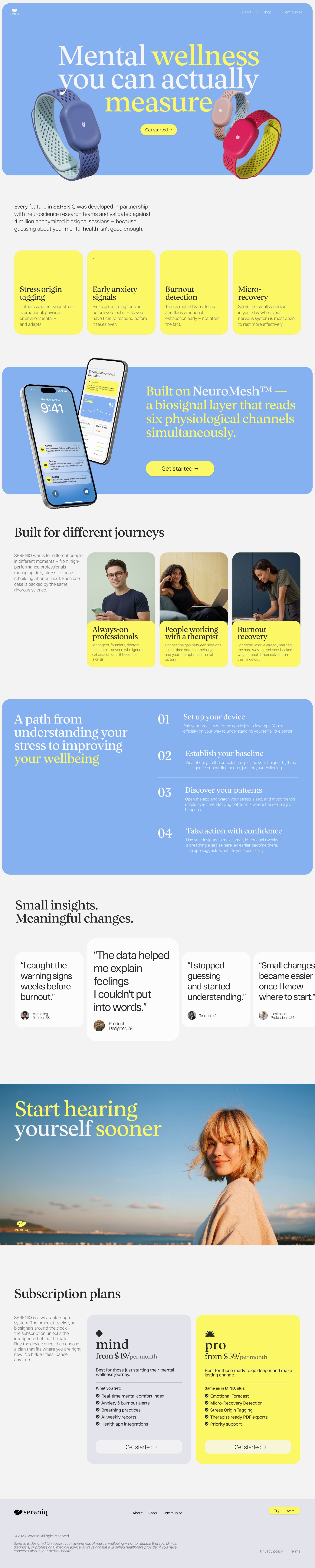 Sereniq — design work example 4 of 4